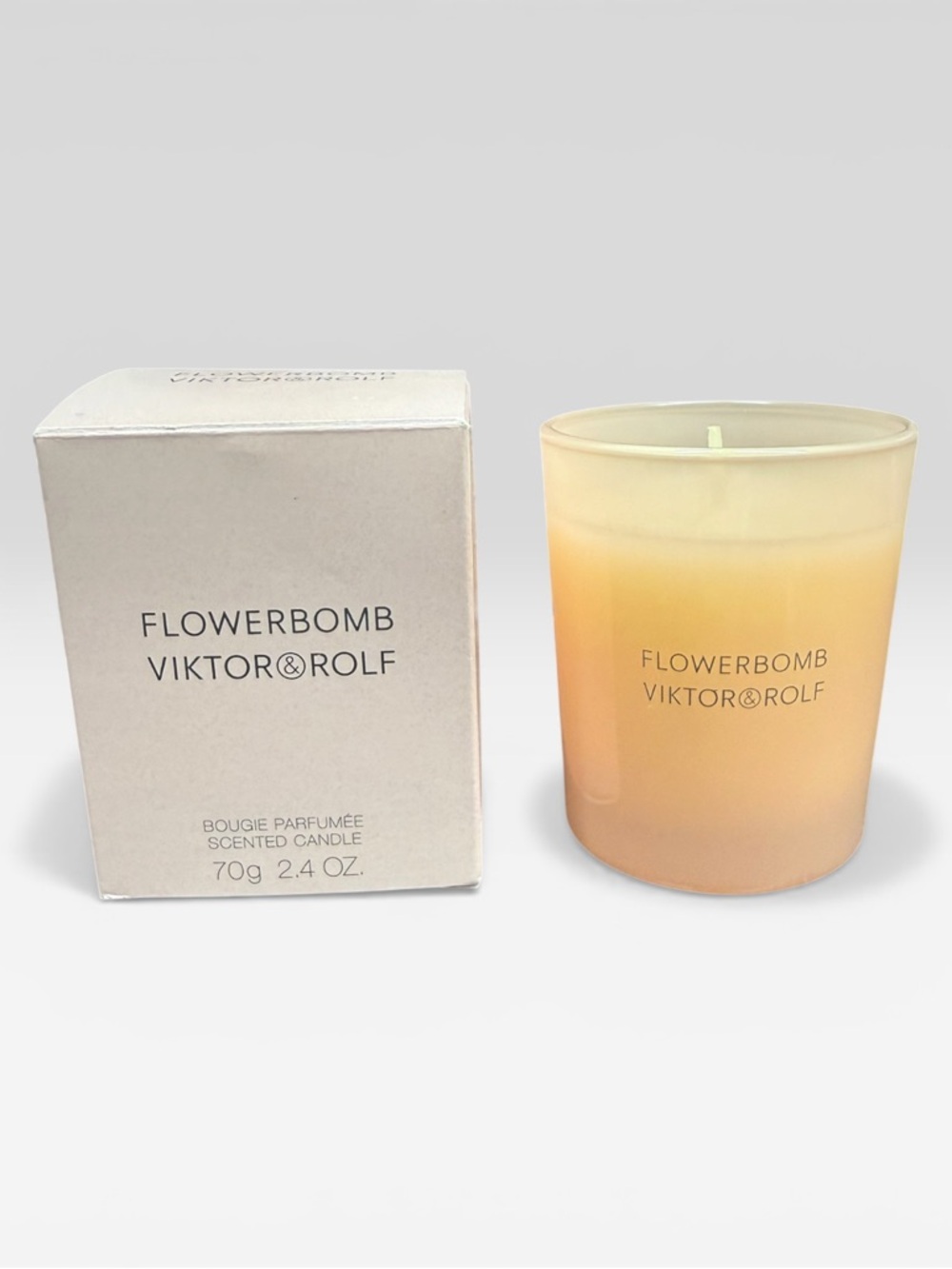 Viktor & Rolf Flower Bomb Elegant scented Pink Candle 2.4 oz New in Box